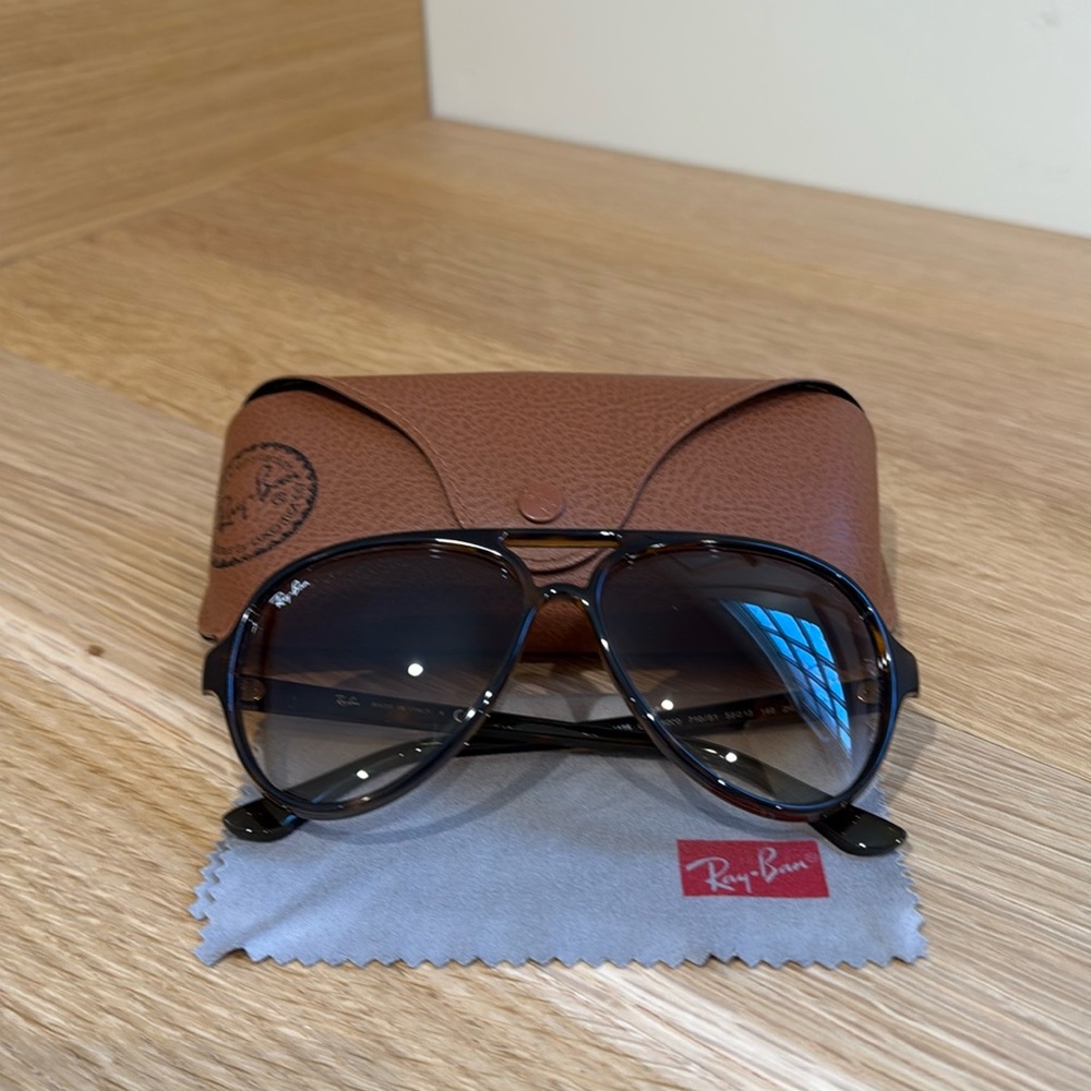 Ray-Ban Light Havana Cats Aviator Sunglasses